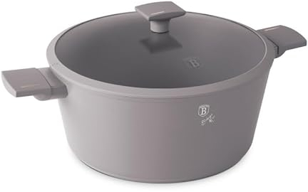 BERLINGERHAUS Kasserolle mit Titanbeschichtung und Deckel 30 cm Taupe Collection | Robust, Vielseitig und Stilvoll