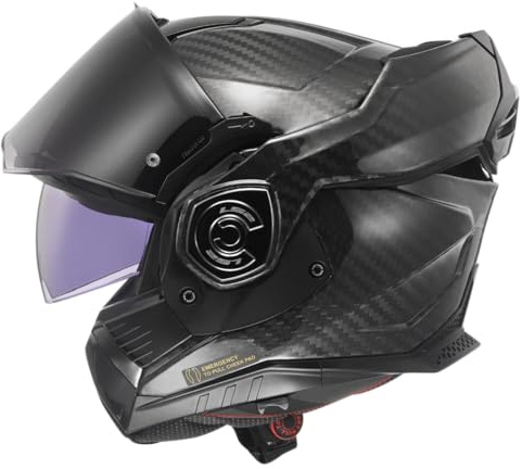 LS2, Casco Moto Modular ADVANT X CARBON Matt Carbon, M