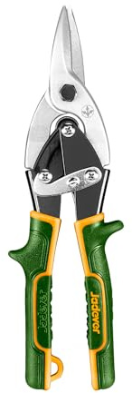 Jadever 10-Inch Aviation Snip, Straight Tin Snip for Cutting Metal Sheet