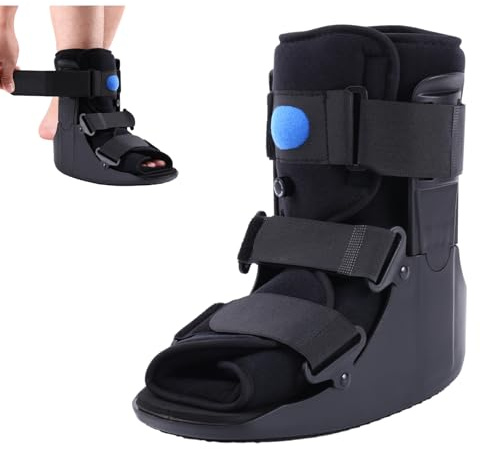 JorWystia Orthopedic Walking Boot, Air Cam Walker Fracture Boot for Broken Foot, Sprains & Achilles Injuries, Lightweight Medical Inflatable Foot Support for Post-Surgery Recovery & Mobilit(Small)