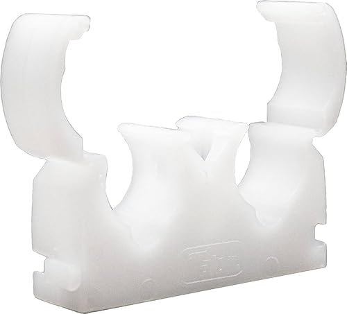 15mm Double Hinged Pipe Clips (Pack of 20)