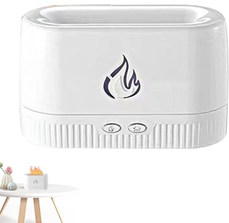 Umidificatore diffusore di fiamma, diffusore aria fiamma - Diffusore colorato di aromaterapia - fuoco aromaterapia aromaterapia macchina profumata umidificatore silenzioso per la stanza