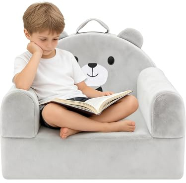 JUOIFIP Sofá Infantil, Silla Infantil, sofá de Terciopelo Suave de para niños pequeños para el Dormitorio y el salón.