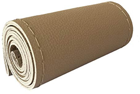 Mayco Bell Gör-det-själv-rattöverdrag i mjuk fiber, läderfläta på styrhjulet på bilen med nål och tråd, inredningsaccessoar