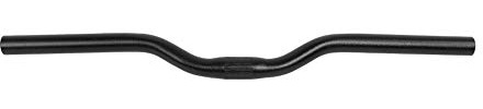 trekking lenker,Fahrradlenker 25,4,Lenkstange Fahrrad 25,4 Cm,Fahrrad Lenker,Fahrradlenker Aluminium Mountain Road Bar Extra Langer Lenker Geeignet Für 25.4Mm 520Mm Bar 5 Farben(Schwarz)