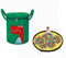 Custodia per Giocattoli, Sacco Portagiochi con Tappetino da Gioco per Bambini, 2 in 1Cesto Portaoggetti Portatile, Pieghevole Toy Coulisse Organizer, Borsa Portaoggetti In Feltro(Elephant) (Dinosaur)