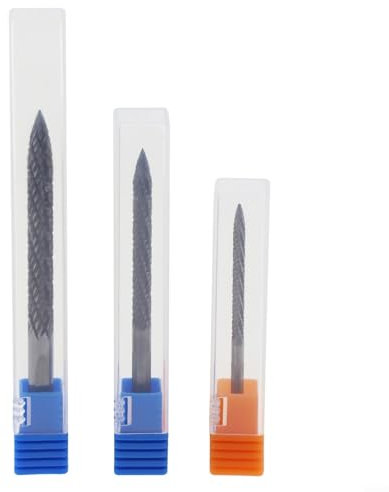 Emiif Tire Repair Carbide Burr Drill Bit Set Tire Reamer Drill Bit Car Wire Cutter Tools Kit Hard Alloy Steel 3 Pieces