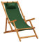 Generisch Strandstuhl Klappbar Massivholz Eukalyptus und Stoff Grün,jiangboyue-310312