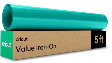 Cricut HTV Heat Transfer Vinyl | 1.5 m | Turquoise | Iron-On HTV Vinyl for Fabric, Perfect for Custom T-Shirts & DIY Clothing