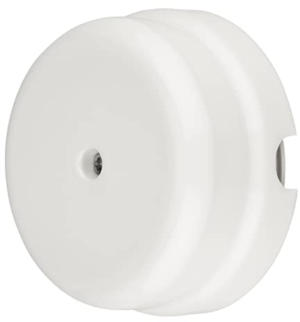 Scatola di distribuzione retrò in porcellana, 78 mm, bianco