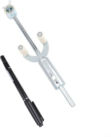 Honseadek Set di strumenti per la marcatura della linea del corpo dell'automobile con il marcatore parallelo regolabile e la penna dell'arco della ruota per la riparazione automobilistica della