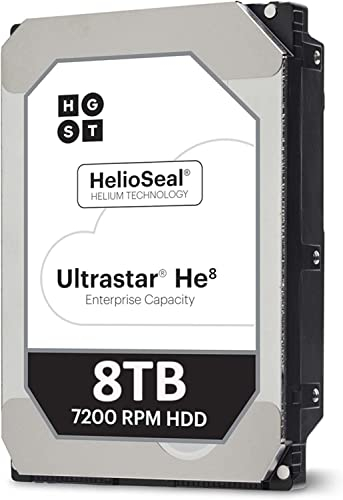 HGST Ultrastar He8 HUH728080ALE604 8TB 7200 U/min SATA 6Gb/s 3,5 Zoll 128 MB 512e HDD (0F23668) (zertifiziert generalüberholt)
