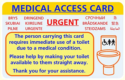 Carte d'accès médical pour demander un accès urgent aux toilettes. (2)