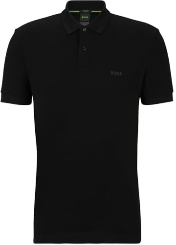 BOSS Polo da Uomo, Nero1, M