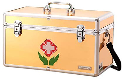 ZYMEN Botiquín Caja médica Multicapa para Caja médica doméstica Botiquín Familiar (Color : Yellow, Size : 355 * 200 * 220mm) Commemoration Day