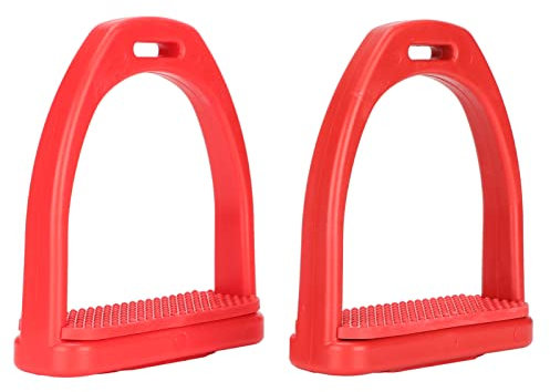 Qcwwy Étriers D'équitation, étriers de Cheval Légers étriers de Selle de Pédale de Cheval Flexibles Confortables à Utiliser étriers Flexibles D'équitation avec Coussin en Caoutchouc