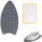 NIYATA Coussin de Fer en Silicone avec Chiffon à Repasser Isolant, Tapis de Repassage sur Table, Support pour Fer à Repasser, Isolation Thermique Épaisse, Domestique, Gris