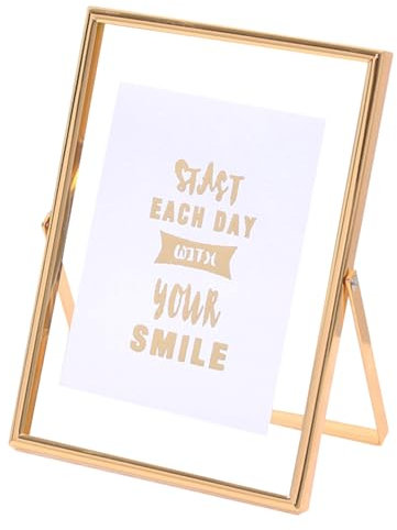 Cornice portafoto galleggiante – Cornice portafoto flottante, da tavolo | Moderna estetica estetica estetica in metallo, per la casa