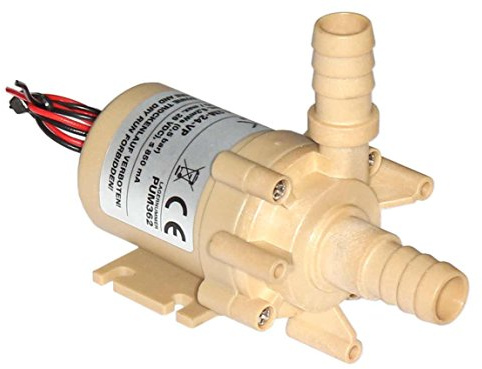 ROTEK Lebensmittelechte Mini-Kreiselpumpe mit bürstenlosem Gleichstrommotor, Gehäuse: SO01, 24VDC, 11,6l/min oder 5,2mWs