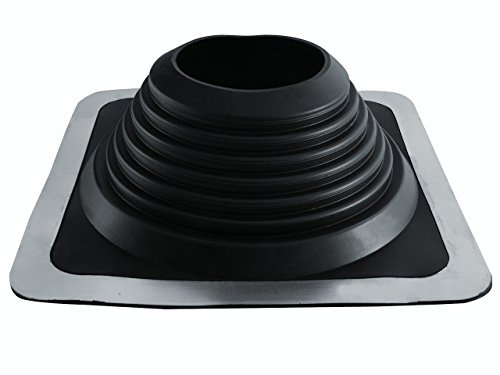 Rörmanschett, takgenomföring, kabelrörgenomföring, EPDM 3 till 724 mm plåtpannor, trapetsplåt, dubbelstående viks (fyrkantig EPDM, 152 mm – 279 mm)