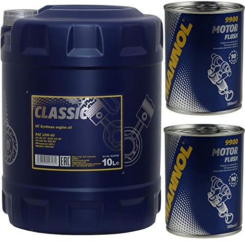 10L MANNOL Motoröl Classic 10W-40 Motorspülung Motor Flush Reiniger