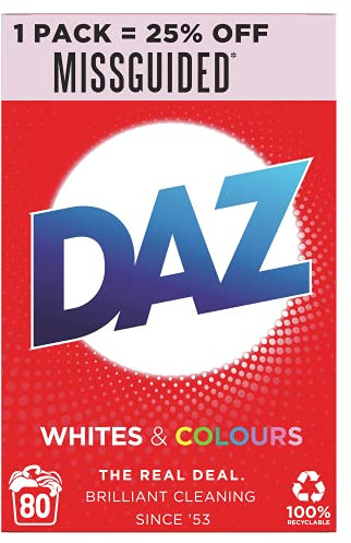 Daz Washing Powder for Whites & Colours 80 Washes, 5.2 kg
