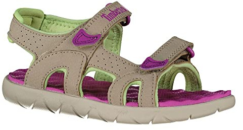 Timberland Jungen Unisex Kinder Perkins Row 2-Strap Sandale, Reiner Kaschmir, 30 EU