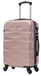 CELIMS - Valigia Bagaglio a Mano Oro Rosa Approvata da Oltre 100 Compagnie Aeree | Ultra Leggera e Rigida | Trolley Bagaglio a Mano 55x40x20 | Valigia Cabina