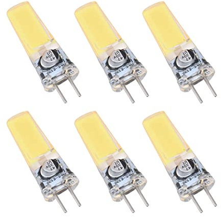 QANYEGN 6PCS 5W COB Glühbirne, GY6.35 Glühbirne, Silikon Deckenlampe Glühbirne Für Wohnzimmerdekoration(Kaltes Weiß)