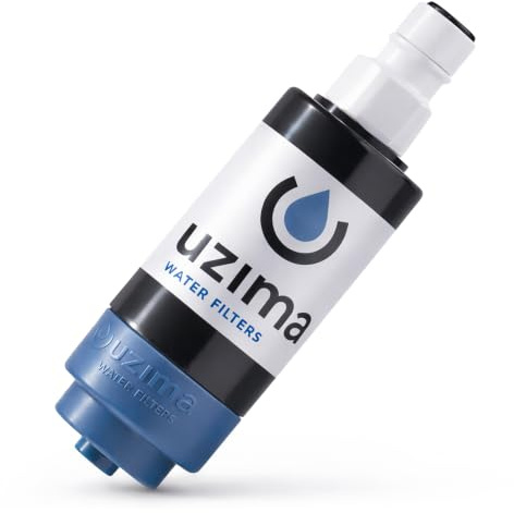 Uzima UZ-1 Water Filter Cartridge Replacement | Gravity Water Filter for UZ-2, UZ-BP, D-Prep | 0.1 Micron Standalone Purifier for Emergency, Survival, Camping, Bug Out Bag