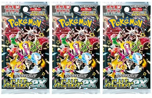 (3 Packs) Pokemon Card Game Japanese High Class Shiny Treasure SV4a Booster Pack (10X3 Cards)