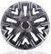 NRM Perfecto Graphite Lot de 4 enjoliveurs 15 pour jantes en acier 15