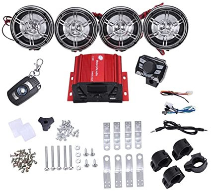 PNMNZTPAP DHBH-3 tums motorcykel vattentät Bluetooth-högtalare 4 kanaler förstärkare Mp3 musik ljud stereo förstärkare system motorcykel ljud