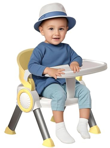Sedia da nutrizione per bambini, sedia per bambini per mangiare - Sedile per l'alimentazione del bambino,Famiglia multifunzionali piccoli sgabelli, sedili di studio per bambini con musica per campeggi