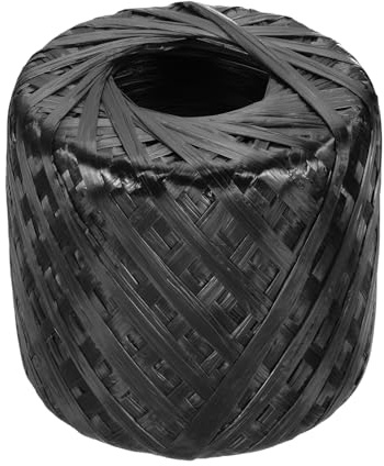 sourcing map Spago in poliestere e nylon e plastica, 30 mm, per imballaggio domestico da 30 mm, per giardinaggio e artigianato, colore nero