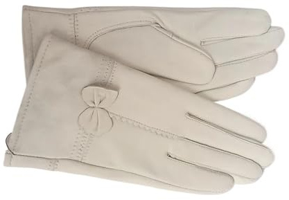 WMAMBZNDHP Guantes cálidos de Invierno for Mujer, Guantes for Dama, for Conducir for niñas, Forrados Lana for(Beige)