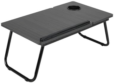 GLDFW Justerbar lutande laptop skrivbord bäddsoffa skrivande anteckningsbok datorskrivbord frukostbricka hopfällbart bärbart bord