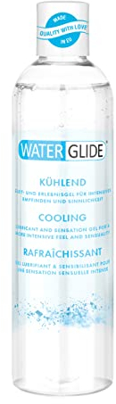 Waterglide Lubrificante Raffreddante | Lubrificante a base d'acqua per un divertimento più duraturo | Vegano | Adatto a sex toys e preservativi | Flacone di gel da 300 ml per uomini e donne