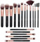 AMMIY 18pcs Premium Makeup Pinsel Set Gesicht und Auge Kunstpinsel für Foundation Puder Concealers Rouge und Lidschatten