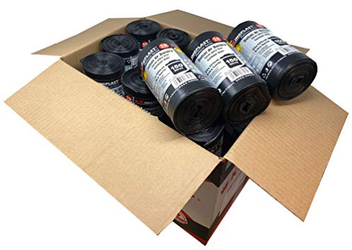 Clim Profesional 300 Bolsas de Basura Negra Línea Platinum. Tamaño XXL 85x105 cms. 300 Sacos de Basura Extraresistentes y Antidesgarro. Caja con 30 Rollos - 10 Bolsas por Rollo.