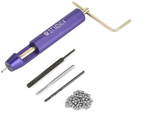 50 Stück Gewindereparatur Einbausatz, Einbausatz Edelstahl Helicoil Set M2 x 2D Gewinde Reparatur Satz mit Installationswerkzeug für Teile, die häufiges Entfernen erfordern