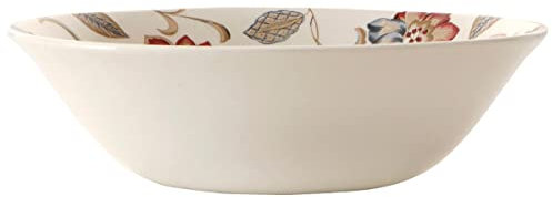 Queen's Ensaladera Cerámica 23,5cm Apto Microondas Loza Vitrificada De Estilo Ingles