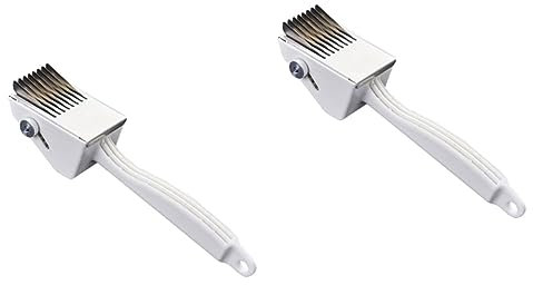 BESTonZON 2 Pz Coltello Da Taglio Per Calamari Inteneritori Di Pollame Coltello Da Taglio Da Cucina Affettatrice Da Cucina Utensili Per Tagliare i Calamari Ammorbidente Multifunzione Abs