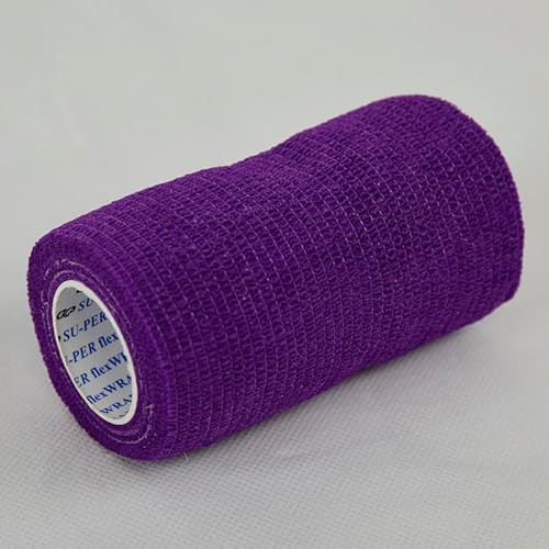 SU-PER flexWRAP Bandage for Horses, 12 Rolls, Purple