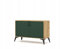 Kommode Riffelte FRONTEN Füße Metall 112 cm Front MDF Grün