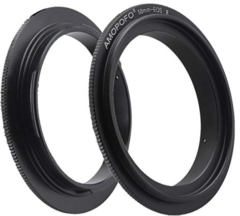 EF/R -58mm Retroadapter/Makro Umkehrring Ring,für EF/R Kamera EF R RF Adapter,zum umgekehrten Anschrauben eines Objektivs für Makroaufnahmen