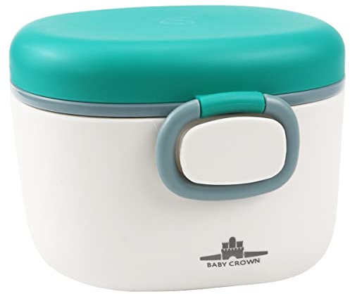 LNQ LUNIQI 1Pcs Baby Formula Dispenser with Scoop and Leveller, Portable Milk Powder Container, Cute Formula Travel Container for Outdoor and Room Use (Green, 230g)