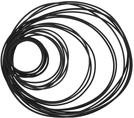 ECSiNG 100 Stück Mix Kassettenband Maschine Gürtel Verschiedene Common Belt Mix Plattenspieler Antriebsriemen Zubehör für Plattenspieler Walkmans DVD-Laufwerke