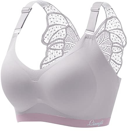 Uwdiohq Et Lingerie Bandeau Soutien Gorge Femme Soutien Gorges Allaitement Brassiere Dentelle Grande Taille Soutien Gorge Femme avec Armature Soutien Gorge sans Armature Nylon Brassi