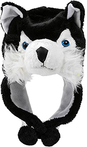 ZHGFXIN Plush Unisex Animal Hat Scarf Soft Thermal Warm Plush Cap Adults Kids Costume Dress Up Prop Warm Adult Kid Cap Animal Hats With Ears For Moving Ears Kids Party Women Dogs Men Cats